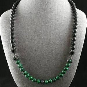 Handmade: men's gemstone necklace by Saint Shadle